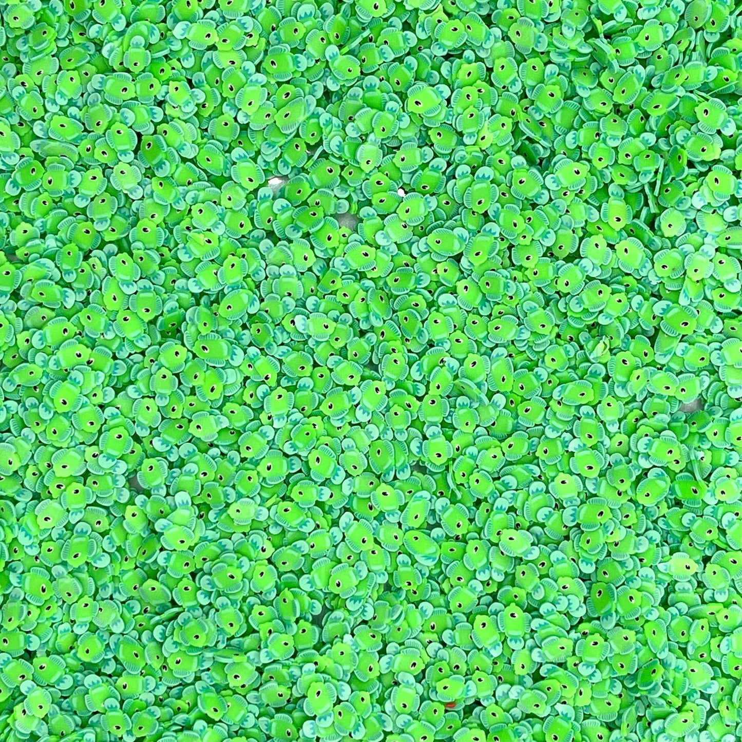 FAKE 5MM Green Fish Polymer Clay Sprinkle (NOT EDIBLE) D35-01
