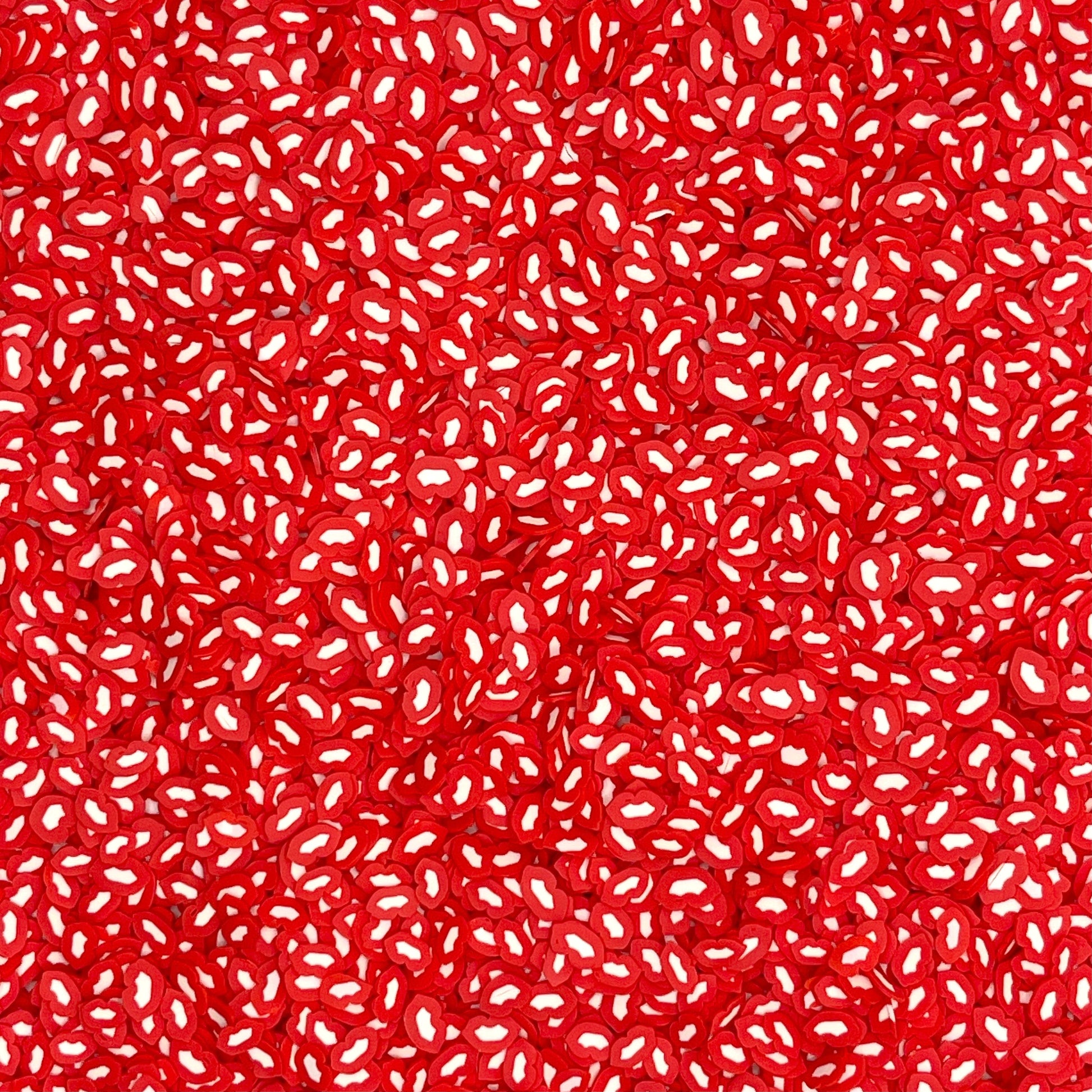 FAKE 5MM Red Lips Polymer Clay Sprinkles (NOT EDIBLE) D36-24