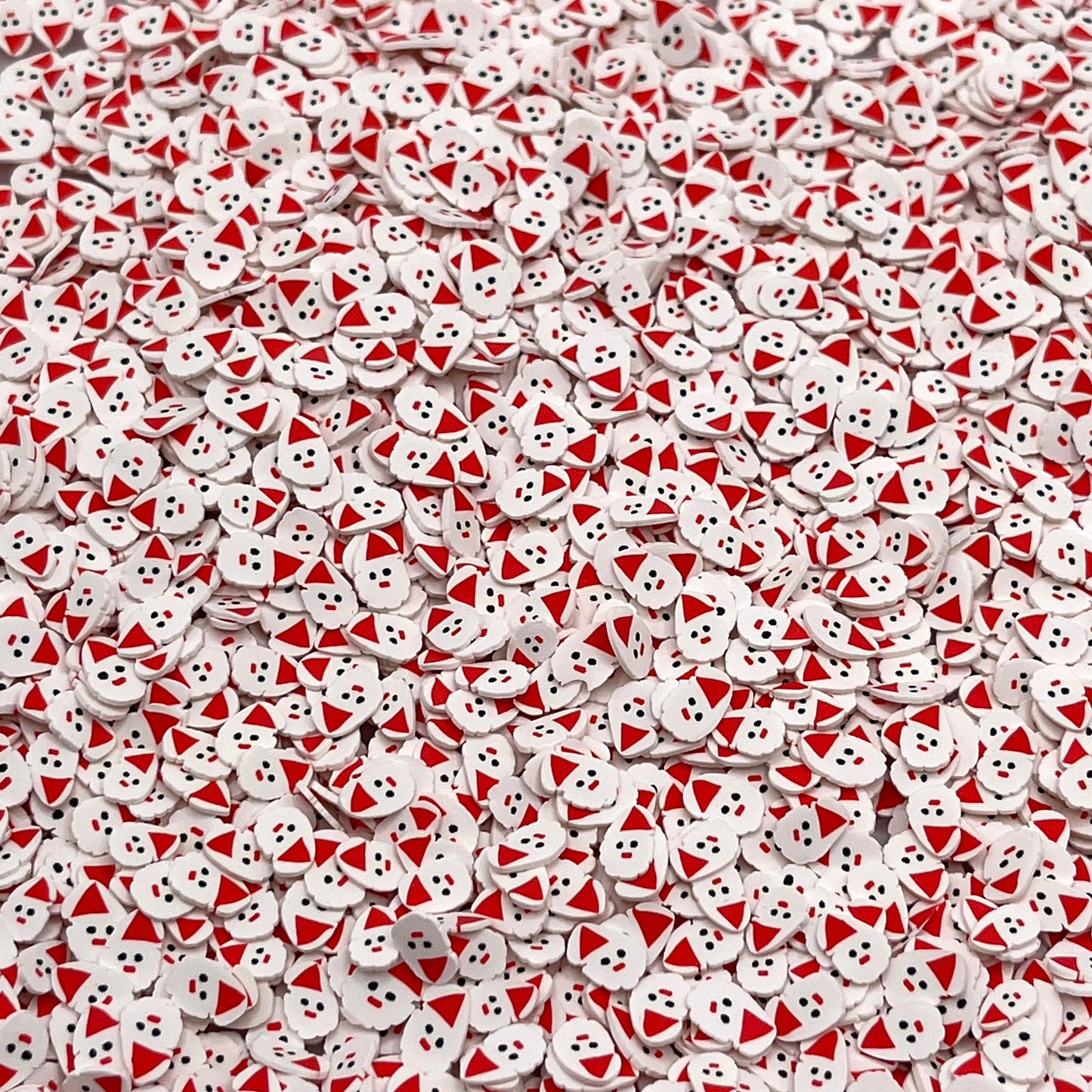 FAKE 10MM Christmas Santa Polymer Clay Sprinkle (NOT EDIBLE) D23-20 (5MM) | D23-29 (10MM)