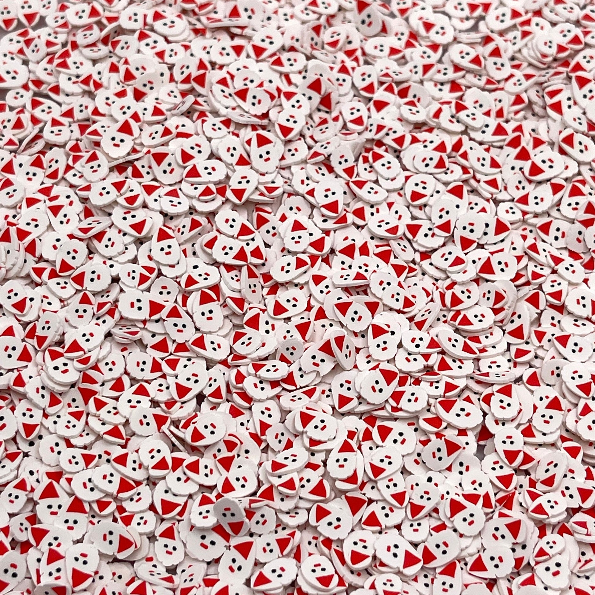 FAKE 10MM Christmas Santa Polymer Clay Sprinkle (NOT EDIBLE) D23-20 (5MM) | D23-29 (10MM)