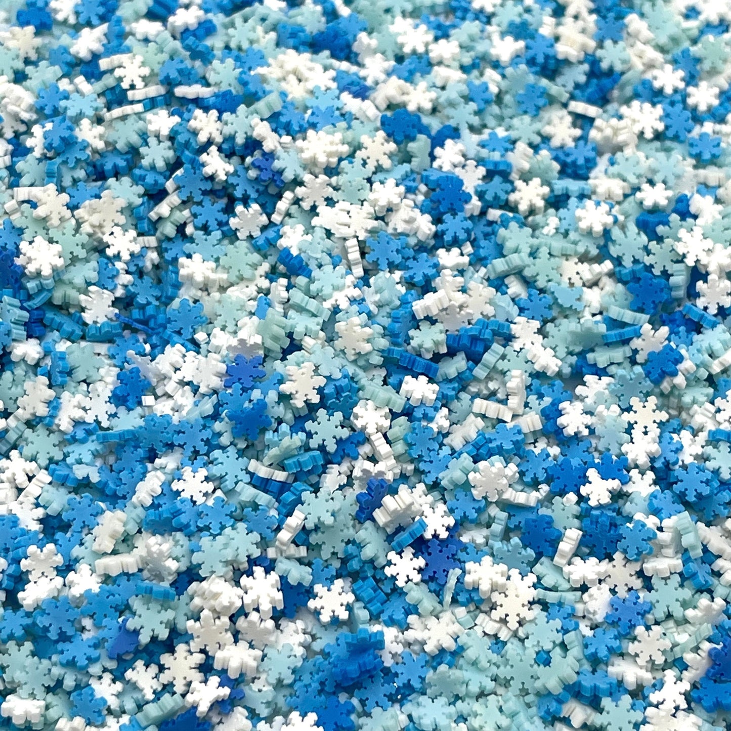 FAKE 5MM Mixed Color Snowflake Polymer Clay Sprinkle Mix (NOT EDIBLE) D23-15