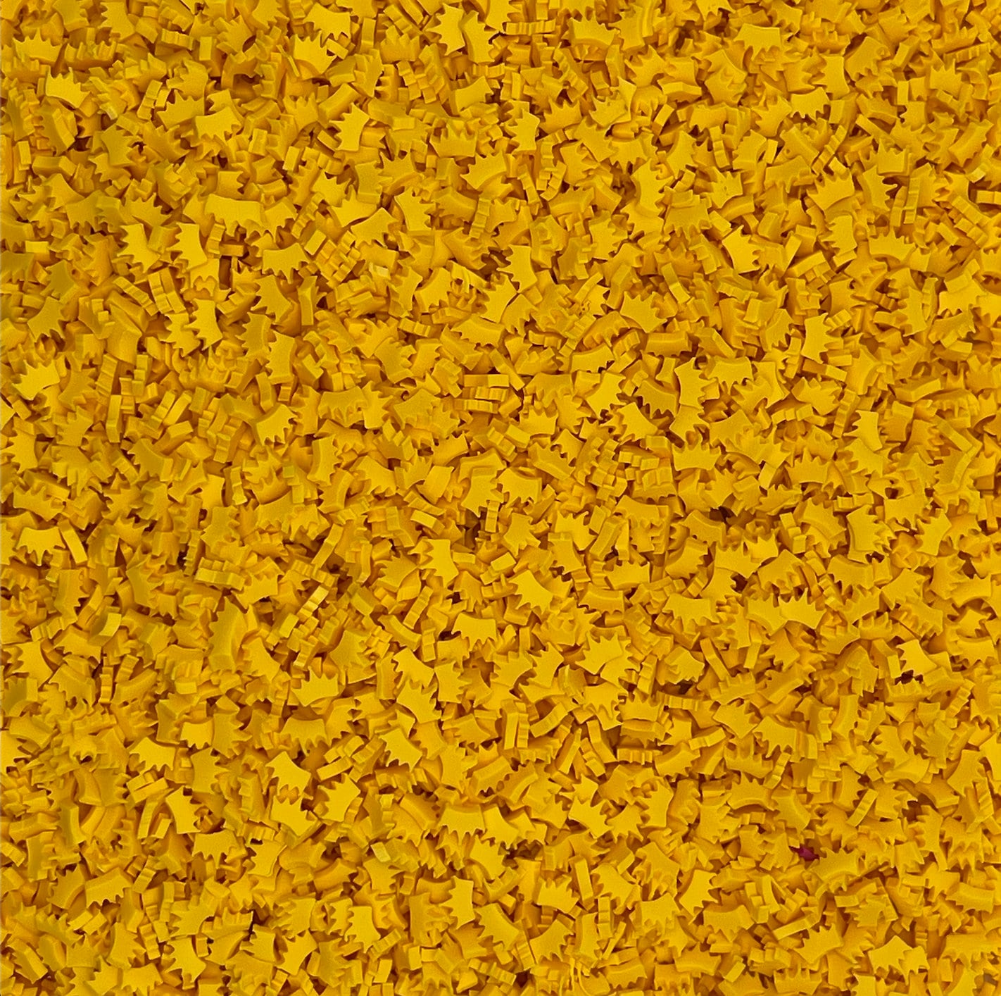 FAKE 5MM Yellow Crown Polymer Clay Sprinkle (NOT EDIBLE) D36-13