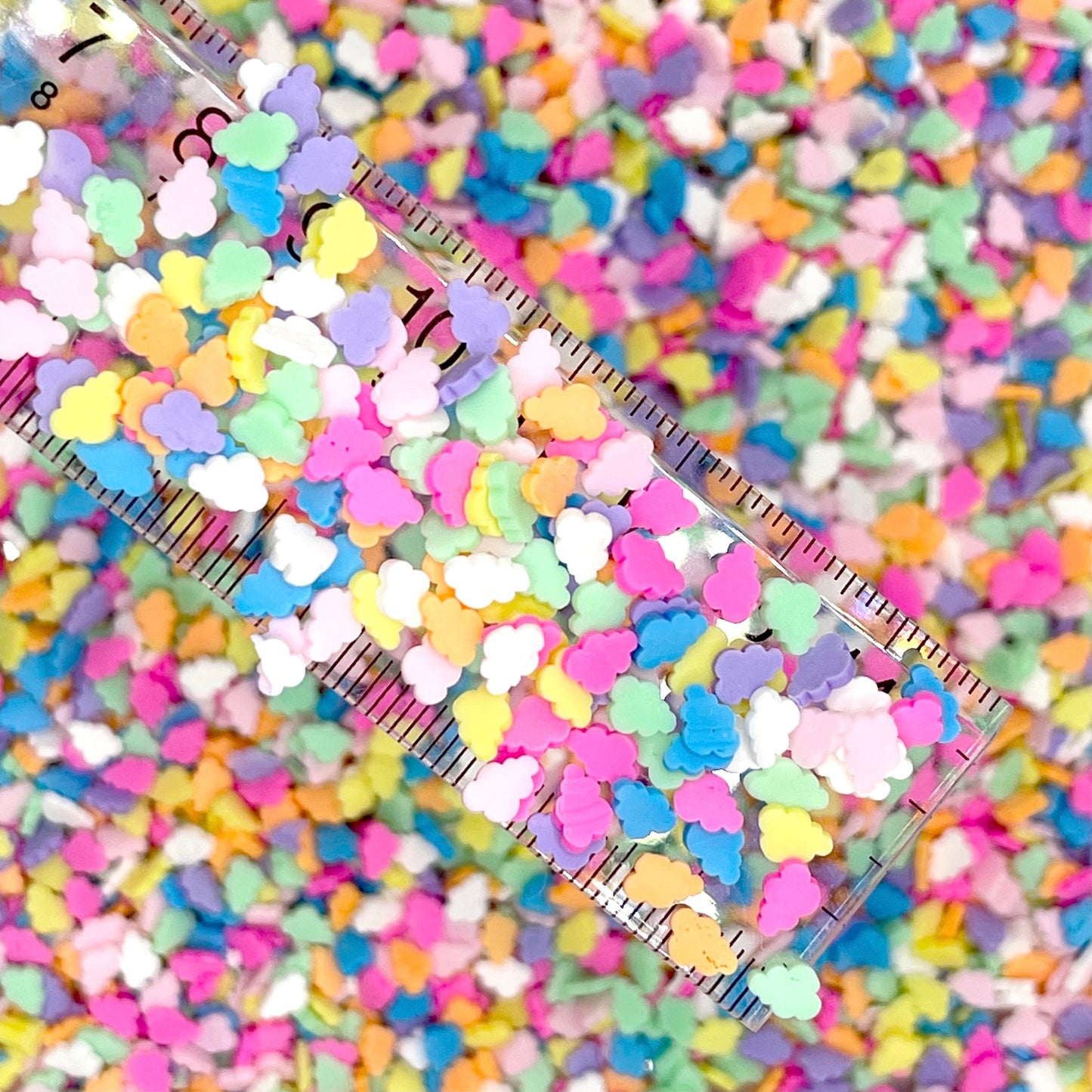 FAKE Mixed Color Cloud Polymer Clay Sprinkle Mix (NOT EDIBLE) D19-17