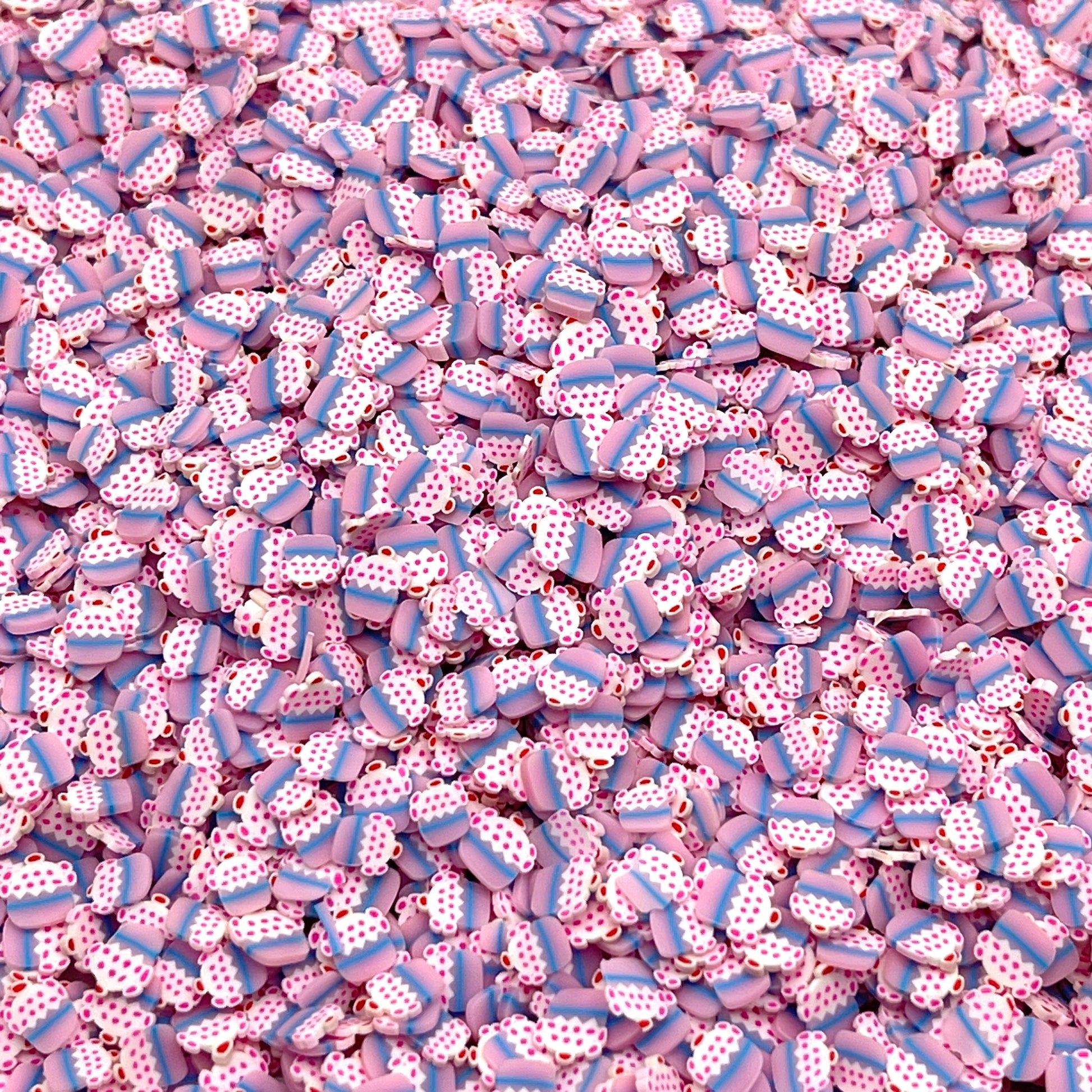 FAKE 5MM/10MM Pink Cupcake Polymer Clay Sprinkle (NOT EDIBLE) D21-06