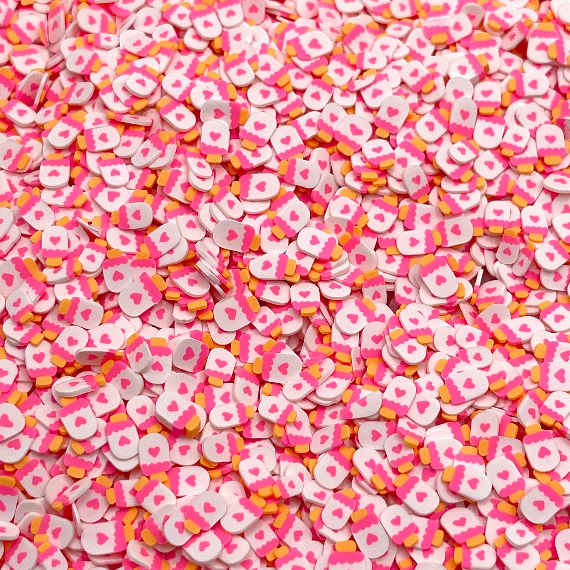 FAKE 5MM Cute Popsicle Slices Polymer Clay Sprinkle (NOT EDIBLE) D21-19