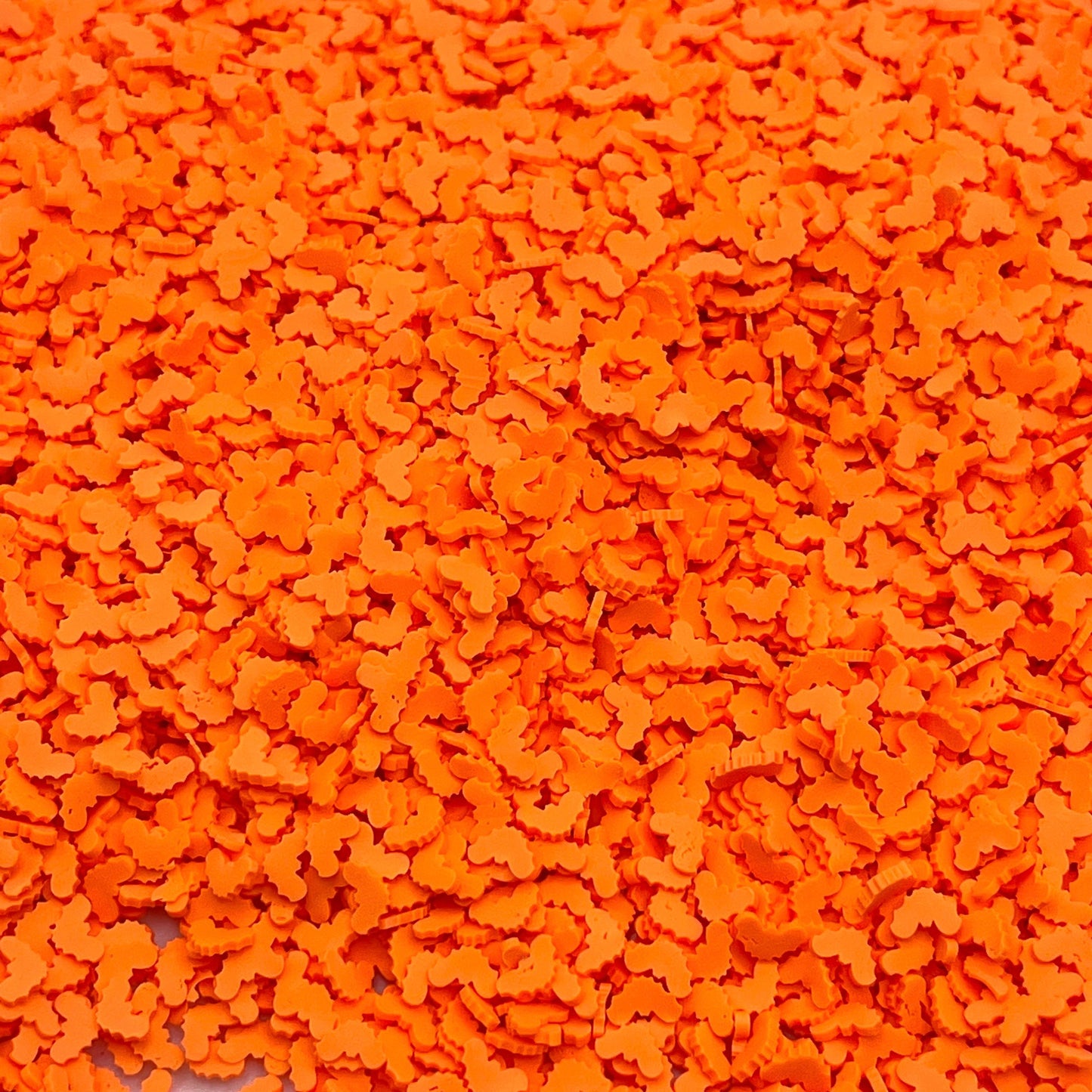 FAKE 5MM Orange Bat Halloween Polymer Clay Sprinkle (NOT EDIBLE) D24-20