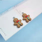 Cute Gingerbread Man Christmas Themed Charm (19.6mm x 19.8mm)