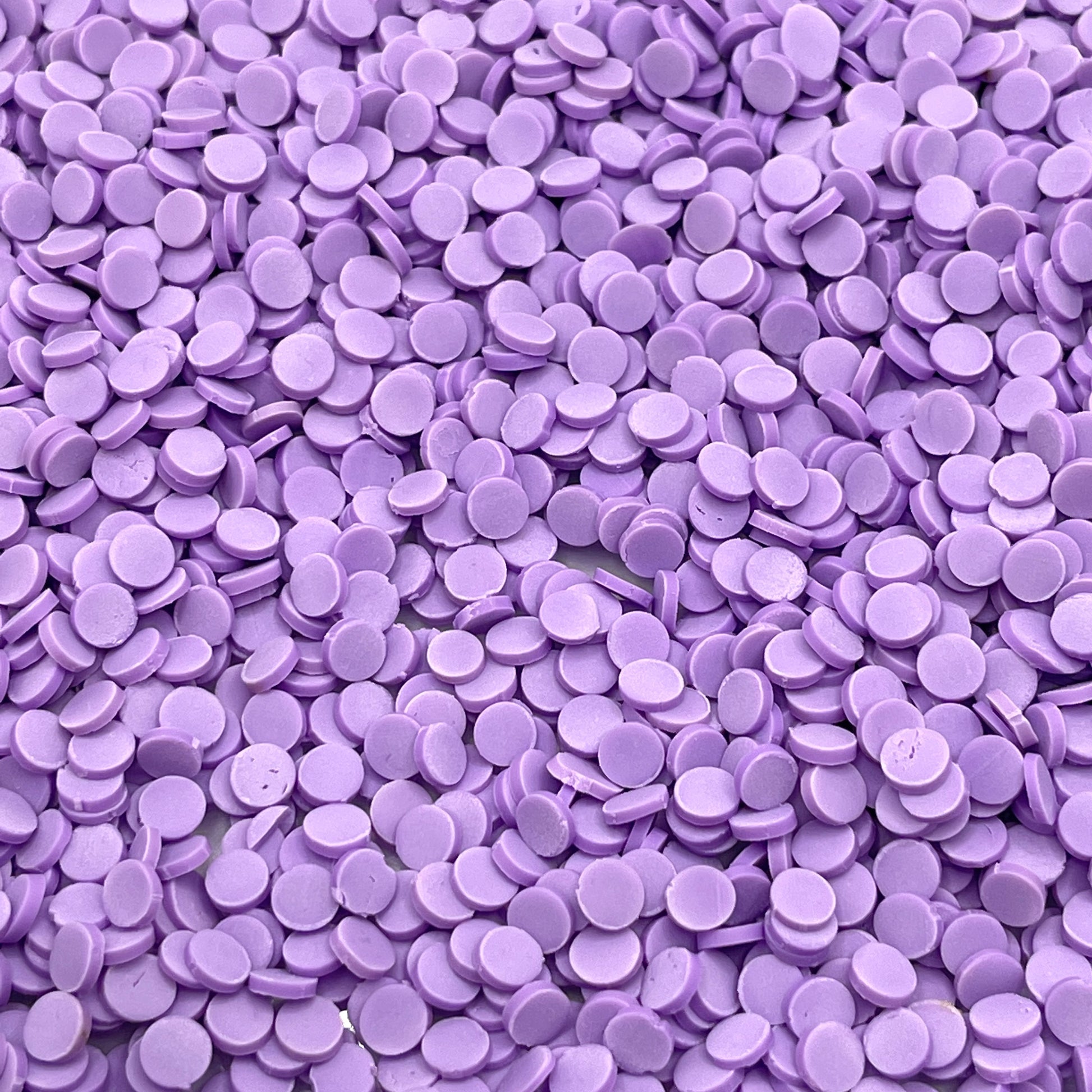 FAKE 5MM Light Purple Round Circle Disc Polymer Clay Sprinkle (NOT EDIBLE) D17-03