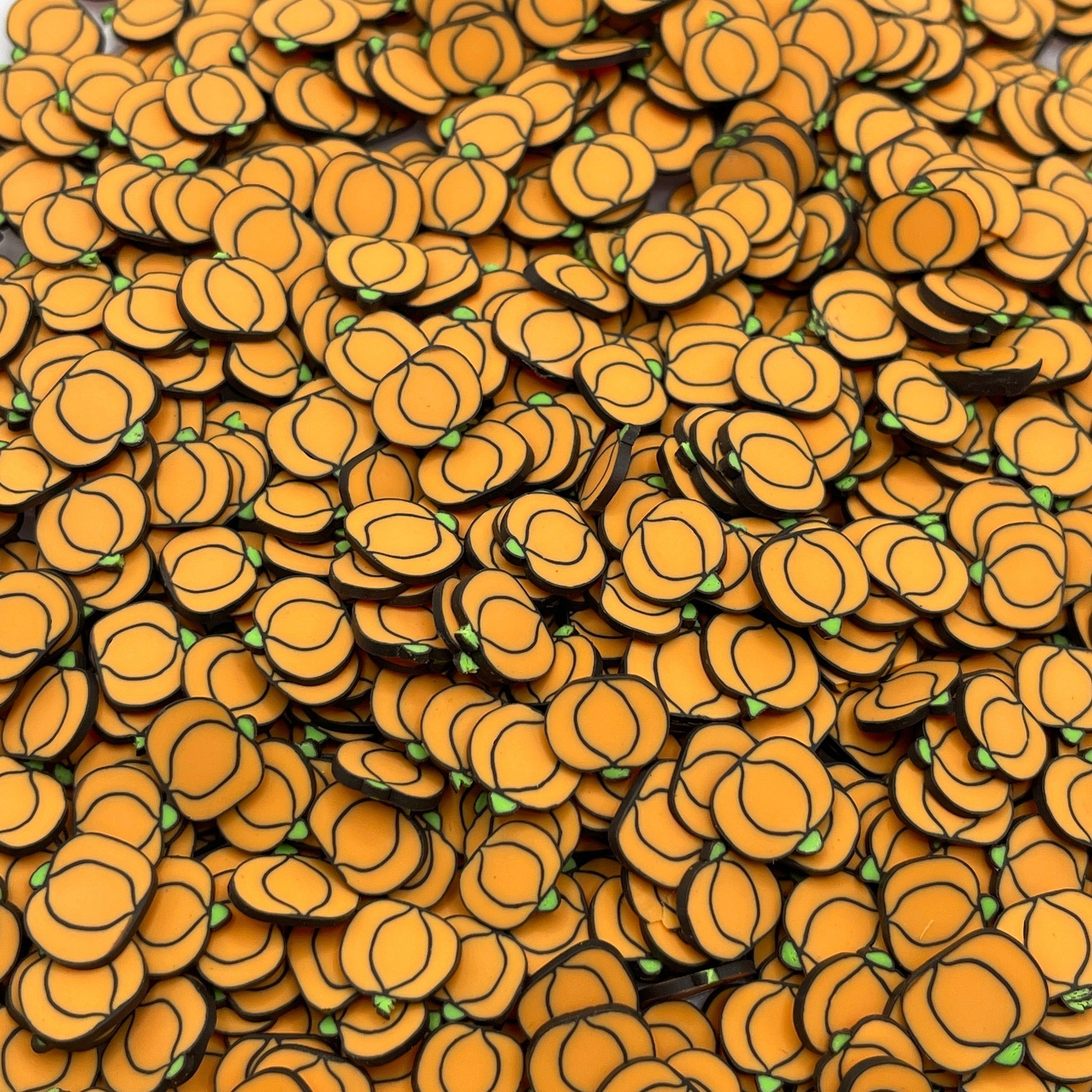 FAKE 5MM/10MM Pumpkin Orange Polymer Clay Sprinkle (NOT EDIBLE) D23-27 (5MM) | D23-26 (10MM)