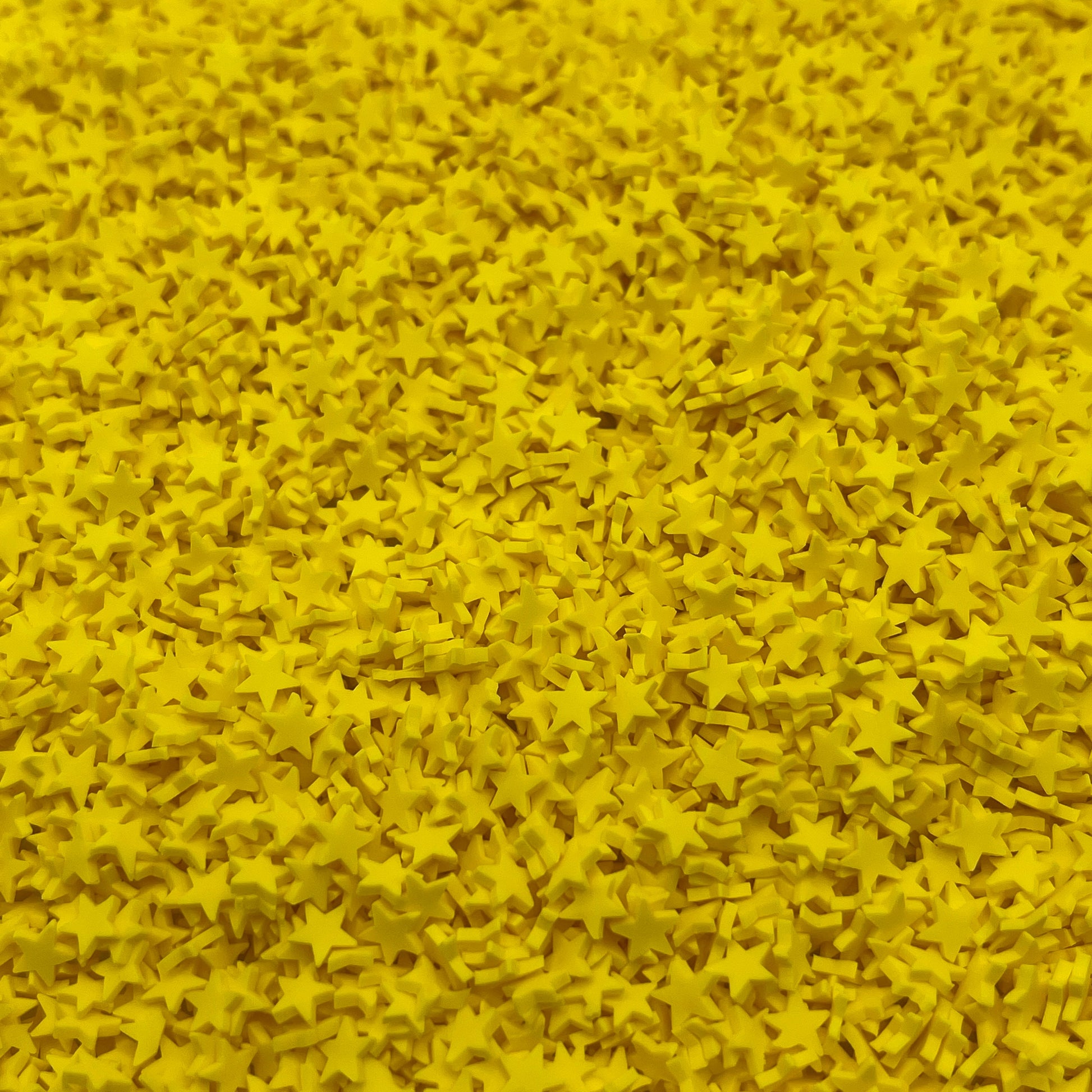 FAKE 5MM Yellow Star Polymer Clay Sprinkle (NOT EDIBLE) D28-03