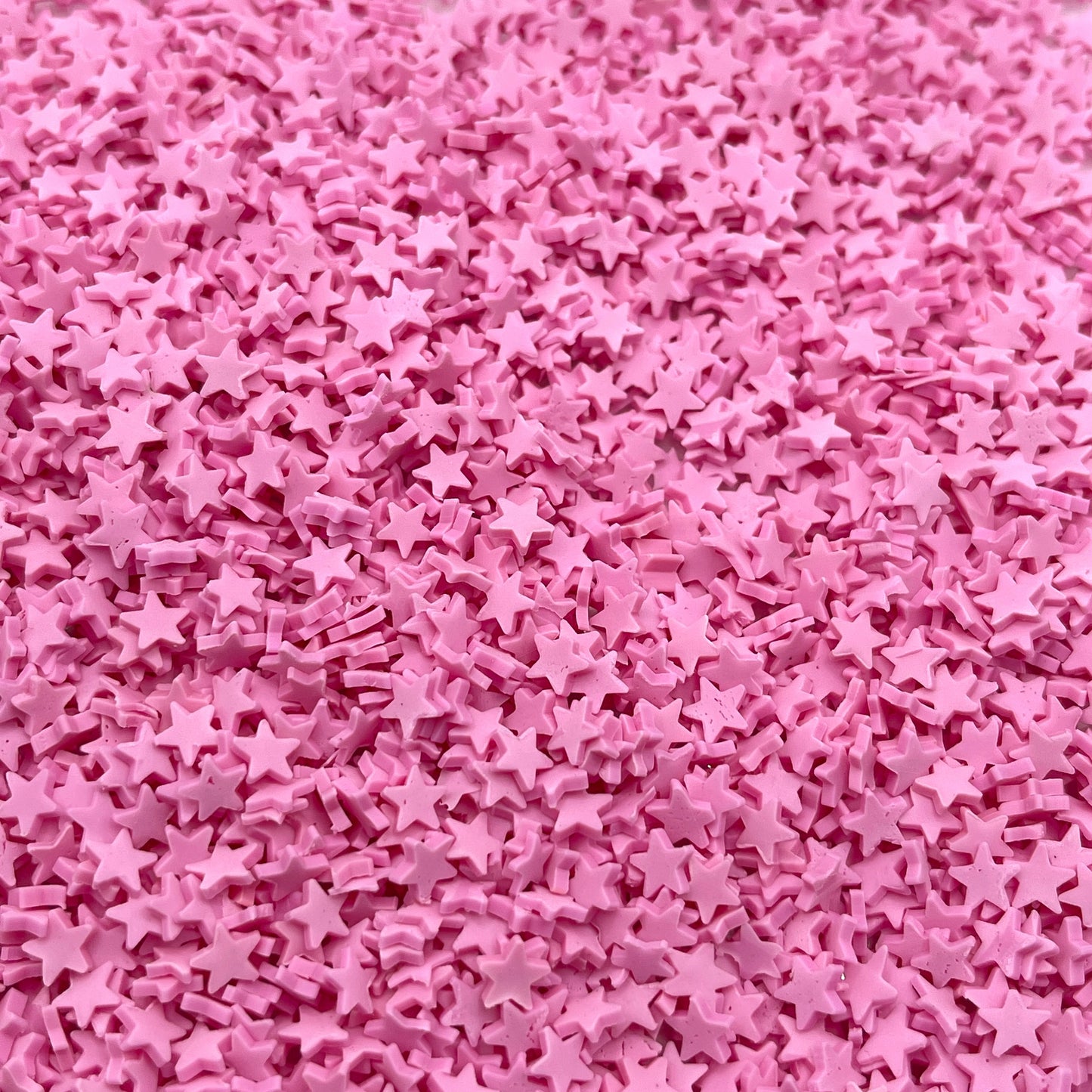 FAKE 5MM Pink Star Polymer Clay Sprinkle (NOT EDIBLE) D28-31