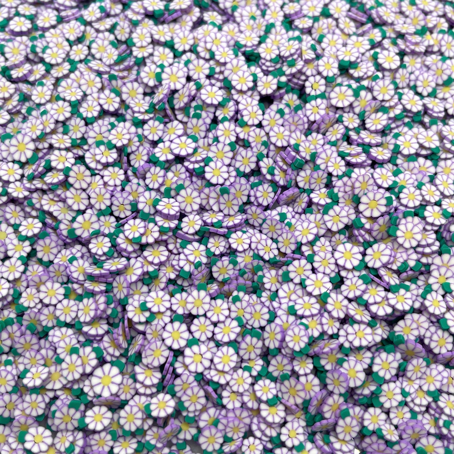 FAKE 5MM Light Purple Daisy Flower Polymer Clay Sprinkle (NOT EDIBLE) D29-18