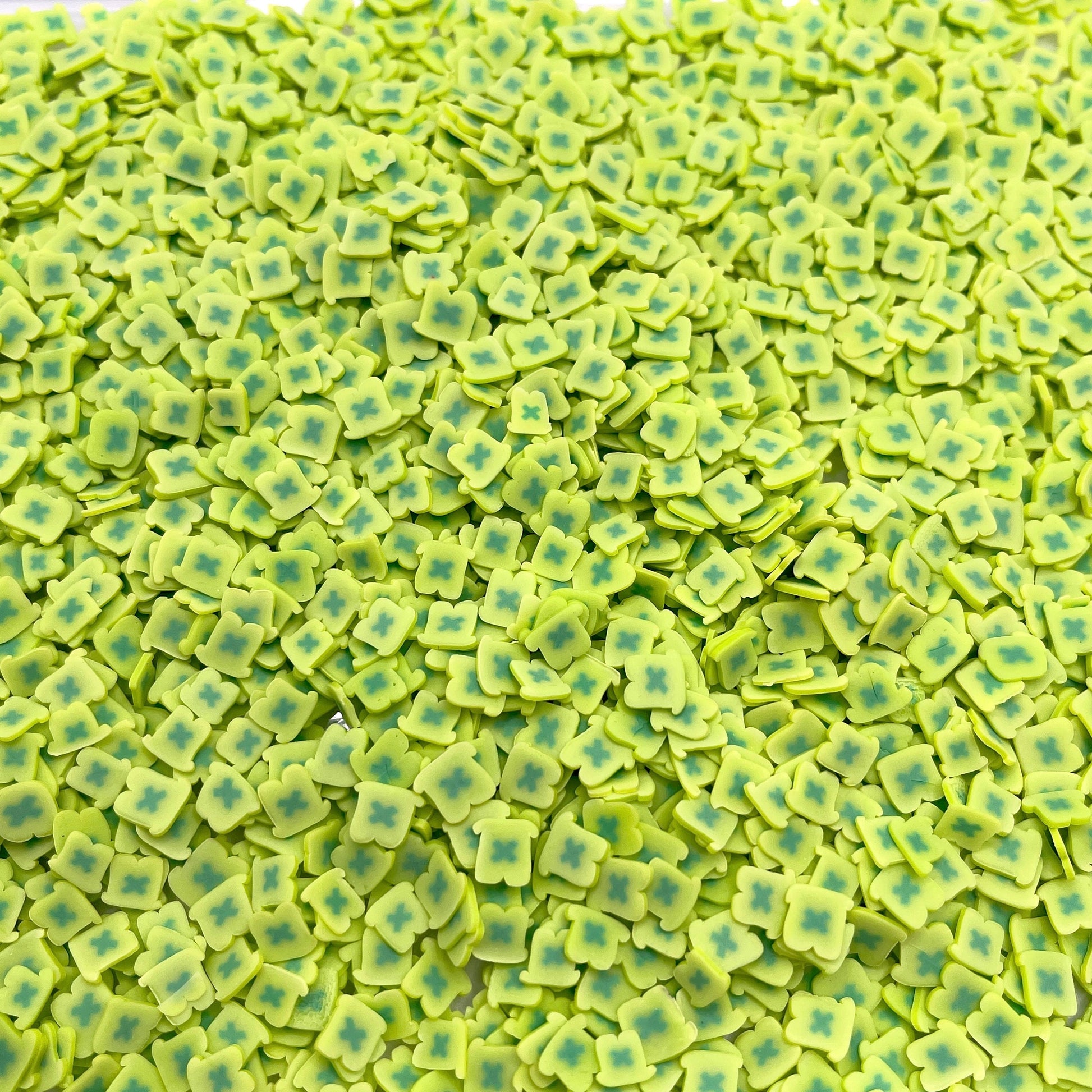 FAKE 5MM/10MM Shamrock Hat Marshmallow Themed Polymer Clay Sprinkles (NOT EDIBLE) D32-23