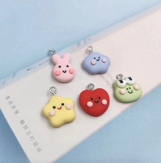 Cute Frog Animal, Heart, Cloud, Star Resin Charms (15MM-20MM)