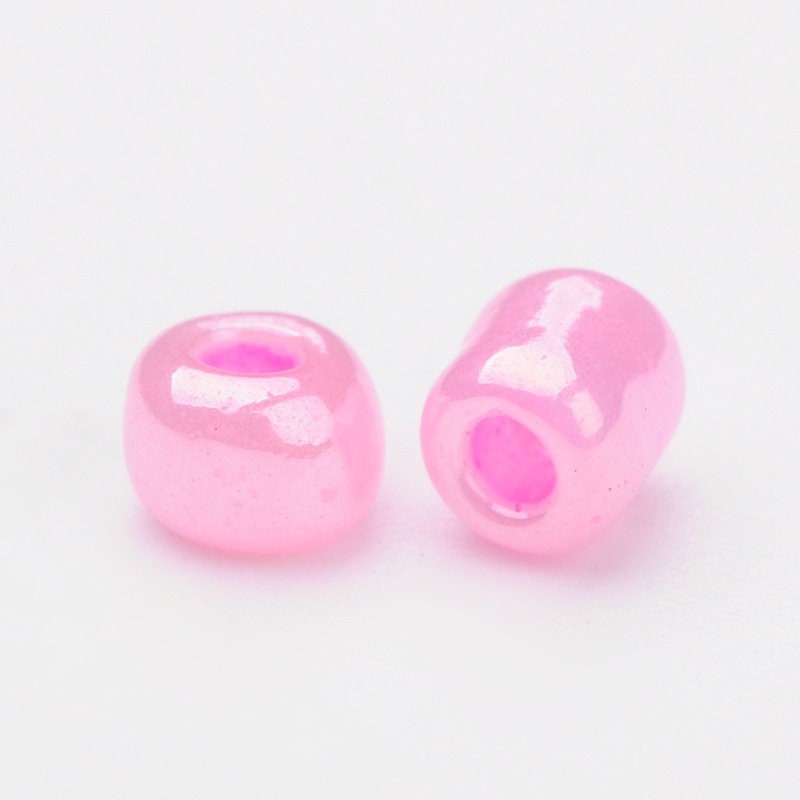 3MM Pink 8/0 Glass Seed Beads (US0003-145)