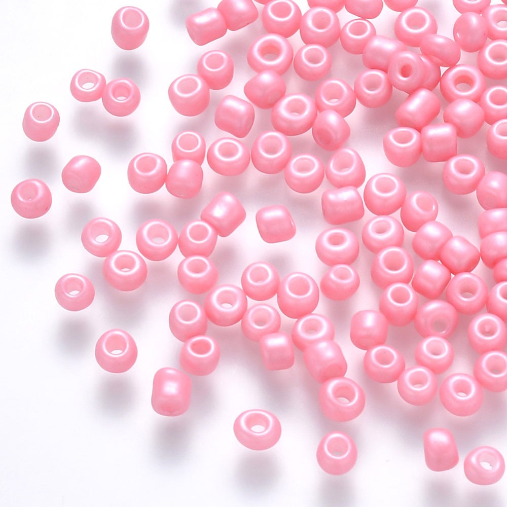 3MM Party Pink 8/0 Glass Seed Beads (S036-04)