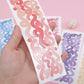 Holographic Ribbon Sticker Sheets, Crafts, Scrapbooking, Diary,Journal, DIY,