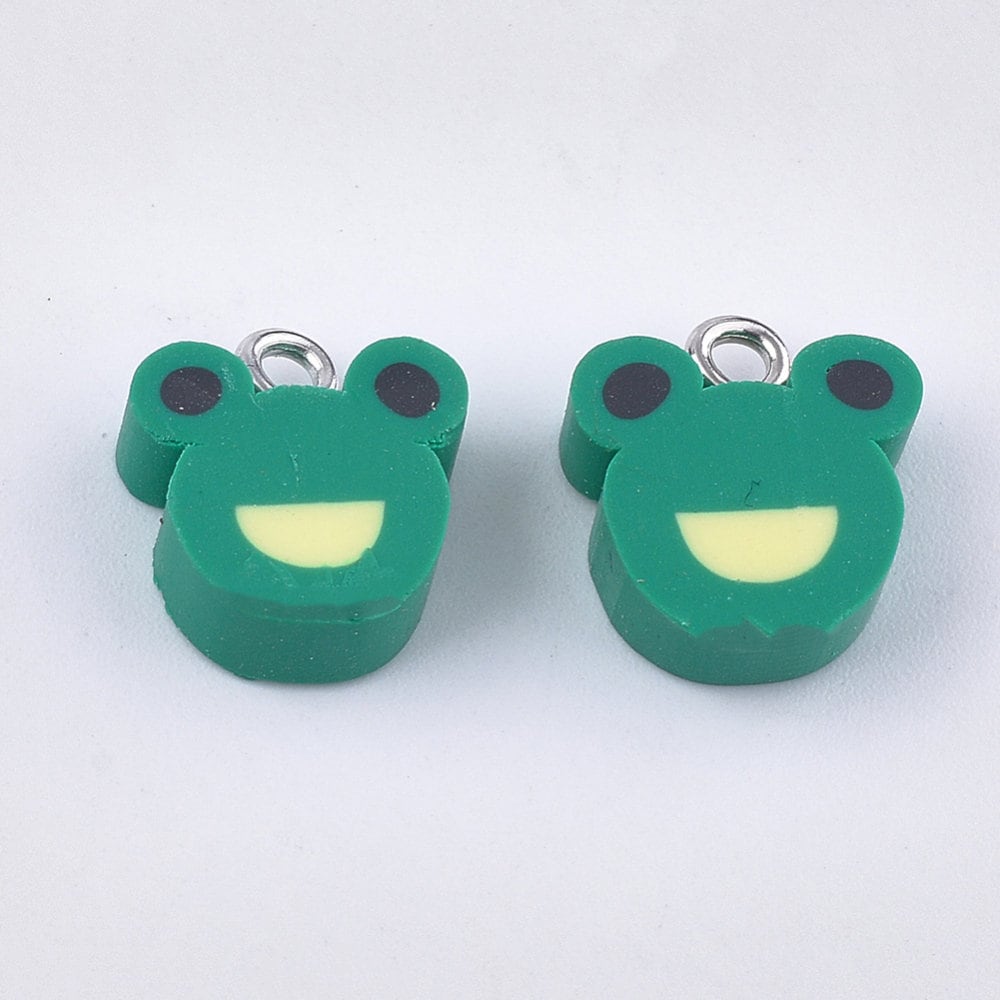 13MM Frog Animal Polymer Clay Charm