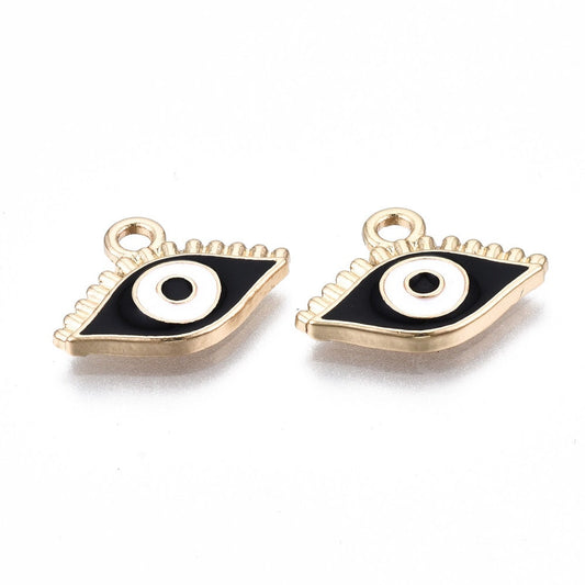 12MM Enamel Evil Eye Charm