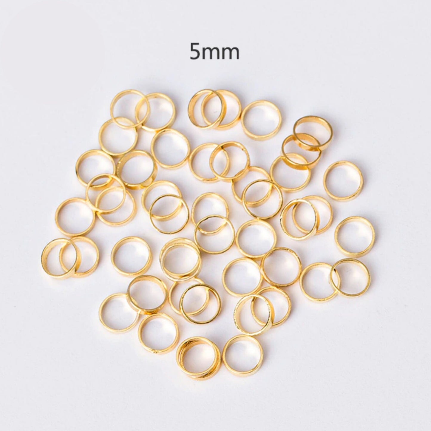 5MM Circle Gold Tiny Open Back Bezel/Frame