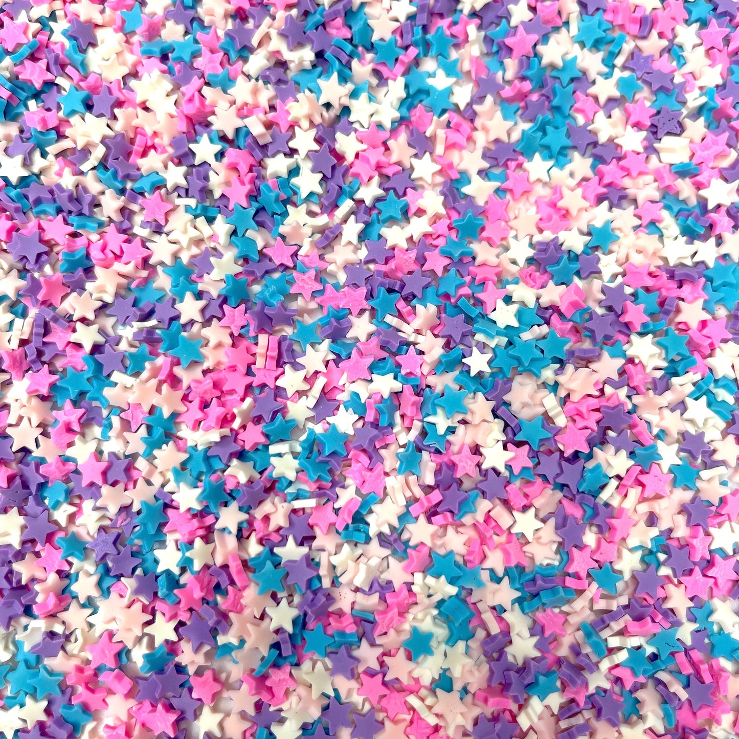 FAKE Pastel Unicorn Colored Star Polymer Clay Sprinkle Mix (NOT EDIBLE) D28-02