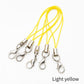 100 PCS Light Yellow Cell Phone Straps with Silver Lobster Clasp