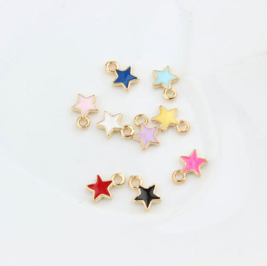 Tiny Star Enamel Charm (approximately 7mm)