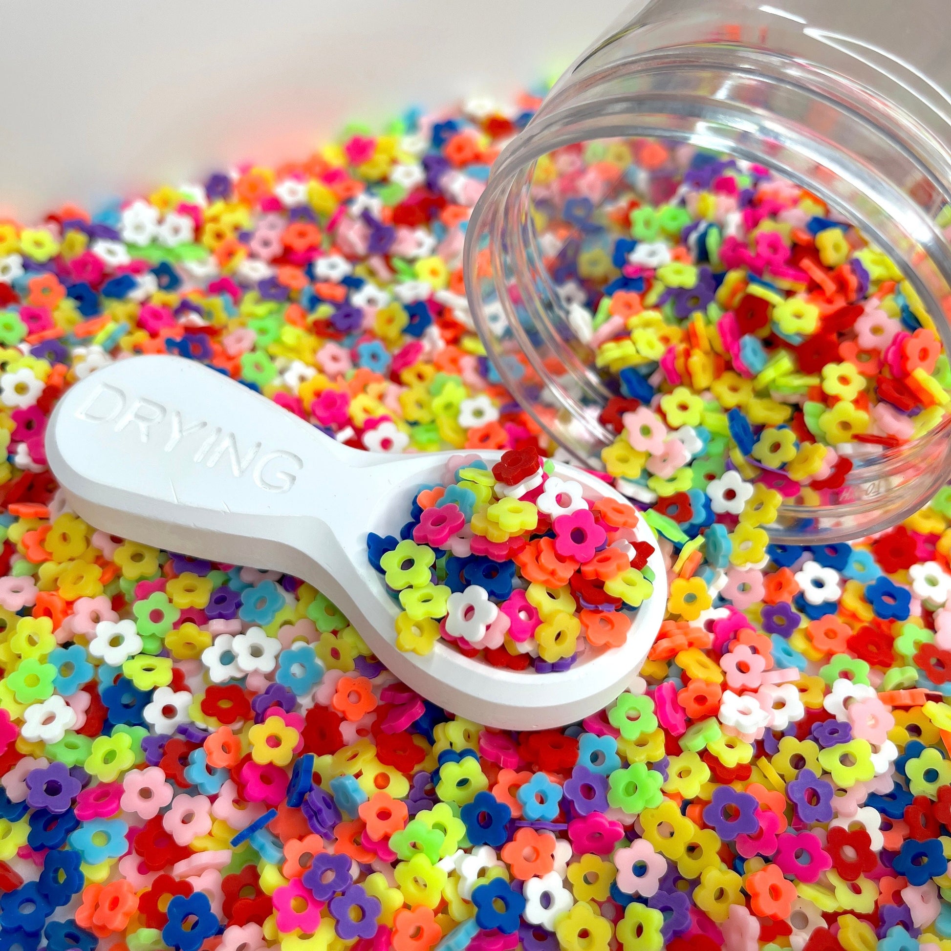 FAKE 5MM Colorful Flower Polymer Clay Sprinkle Mix (NOT EDIBLE) D29-29