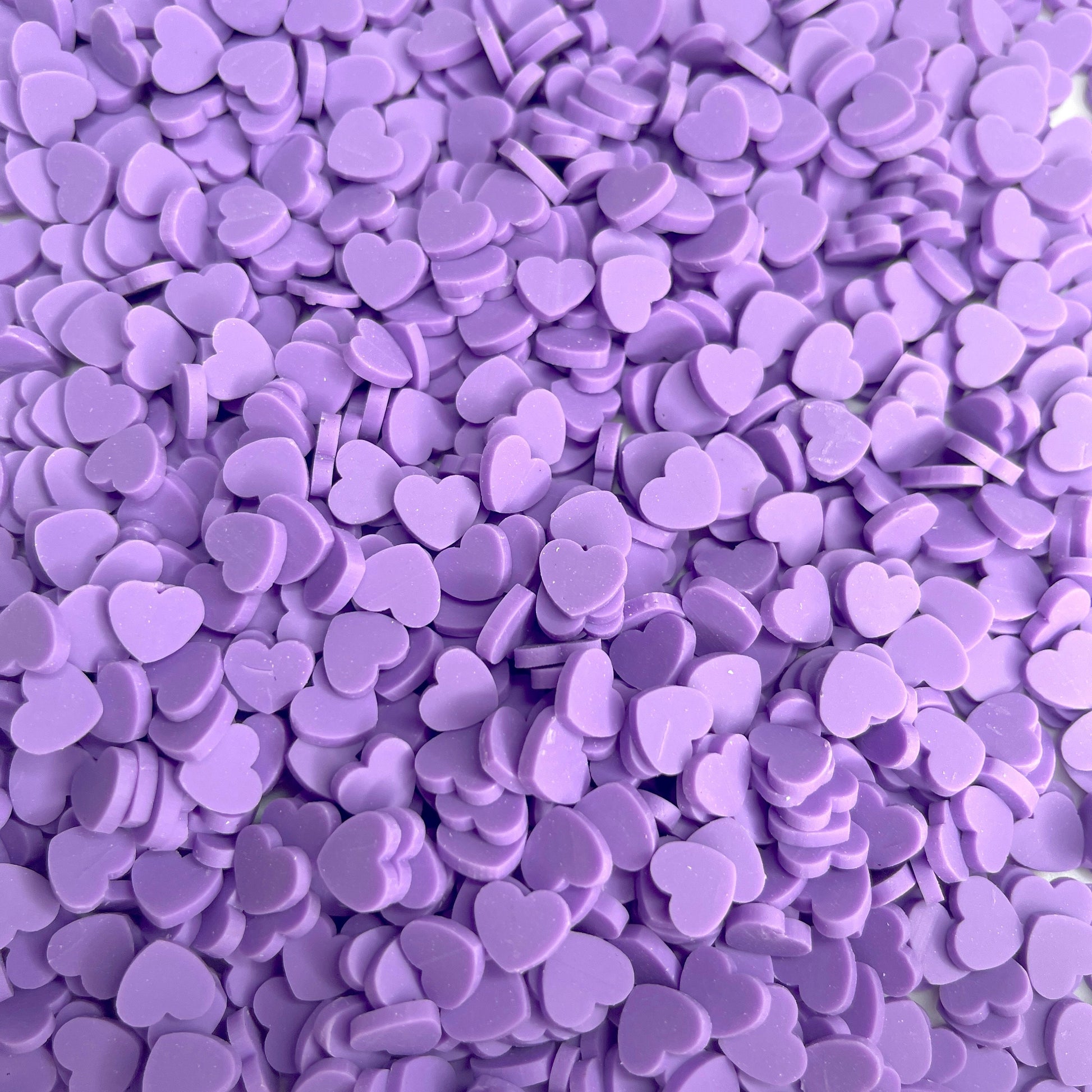 FAKE 8MM Purple Heart Polymer Clay Sprinkle (NOT EDIBLE) D30-06