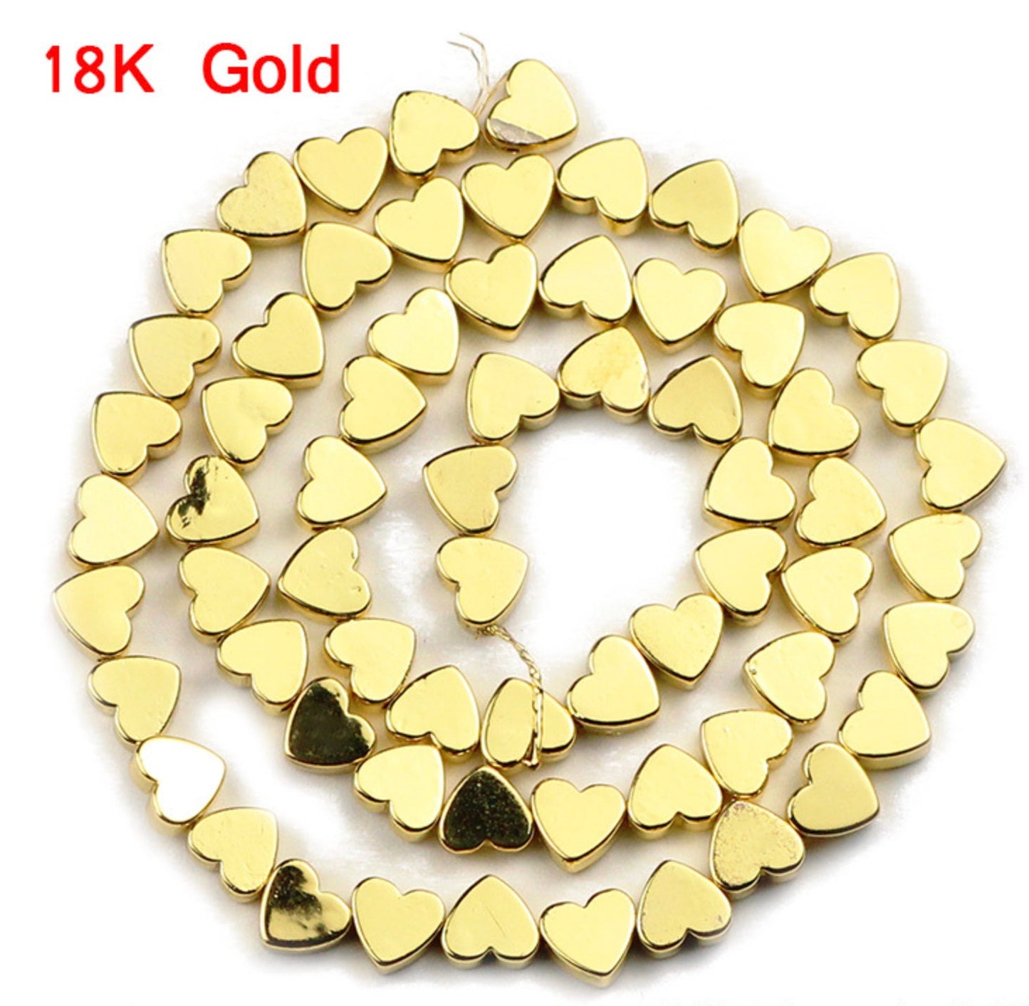 6mm Gold Heart Bead Hematite Bead resin crafts, uv resin, expoxy resin, jewlery making, jewlery findings, polymer clay crafts, DIY