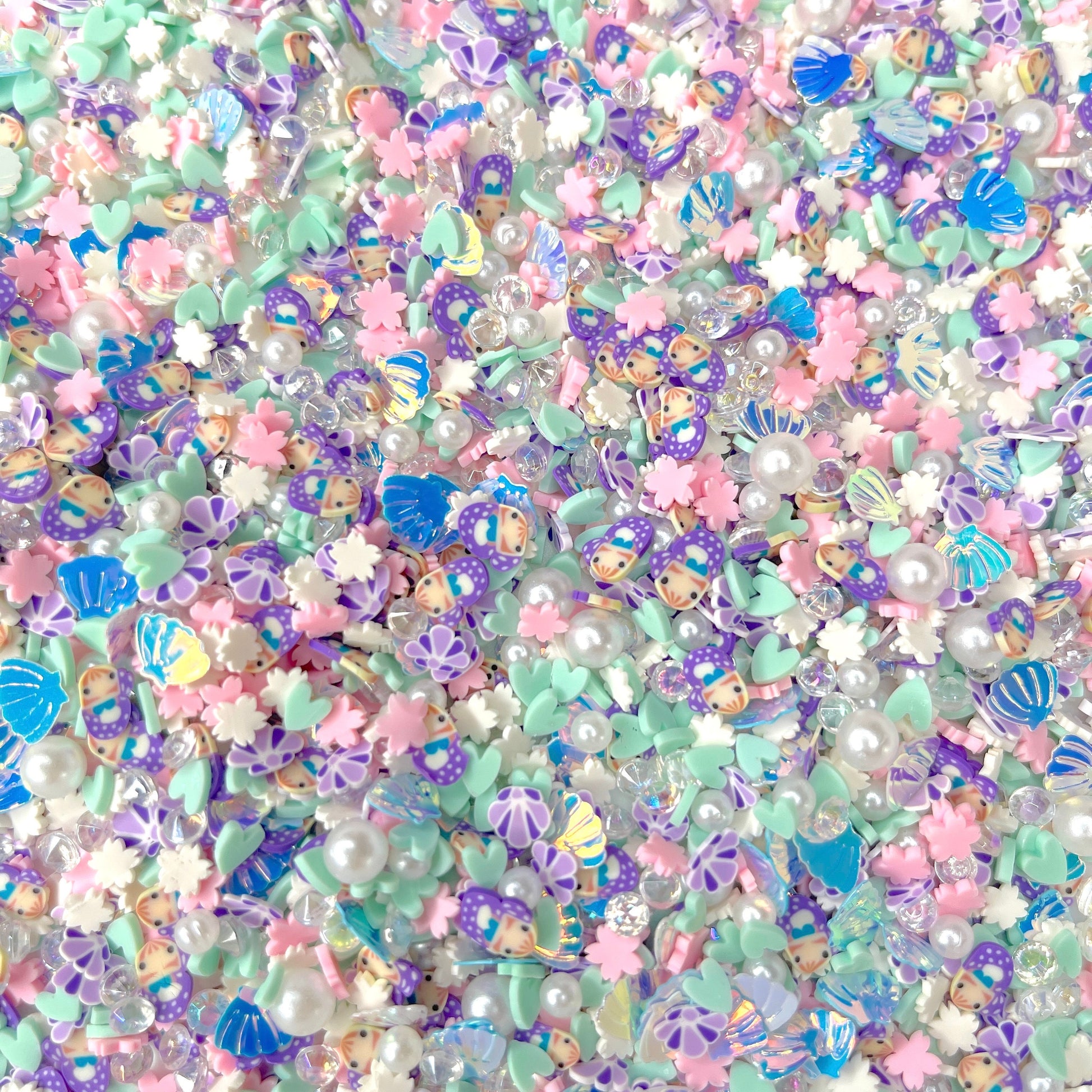 FAKE Light Purple Mermaid Polymer Clay Sprinkle Mix (NOT EDIBLE) D47-25