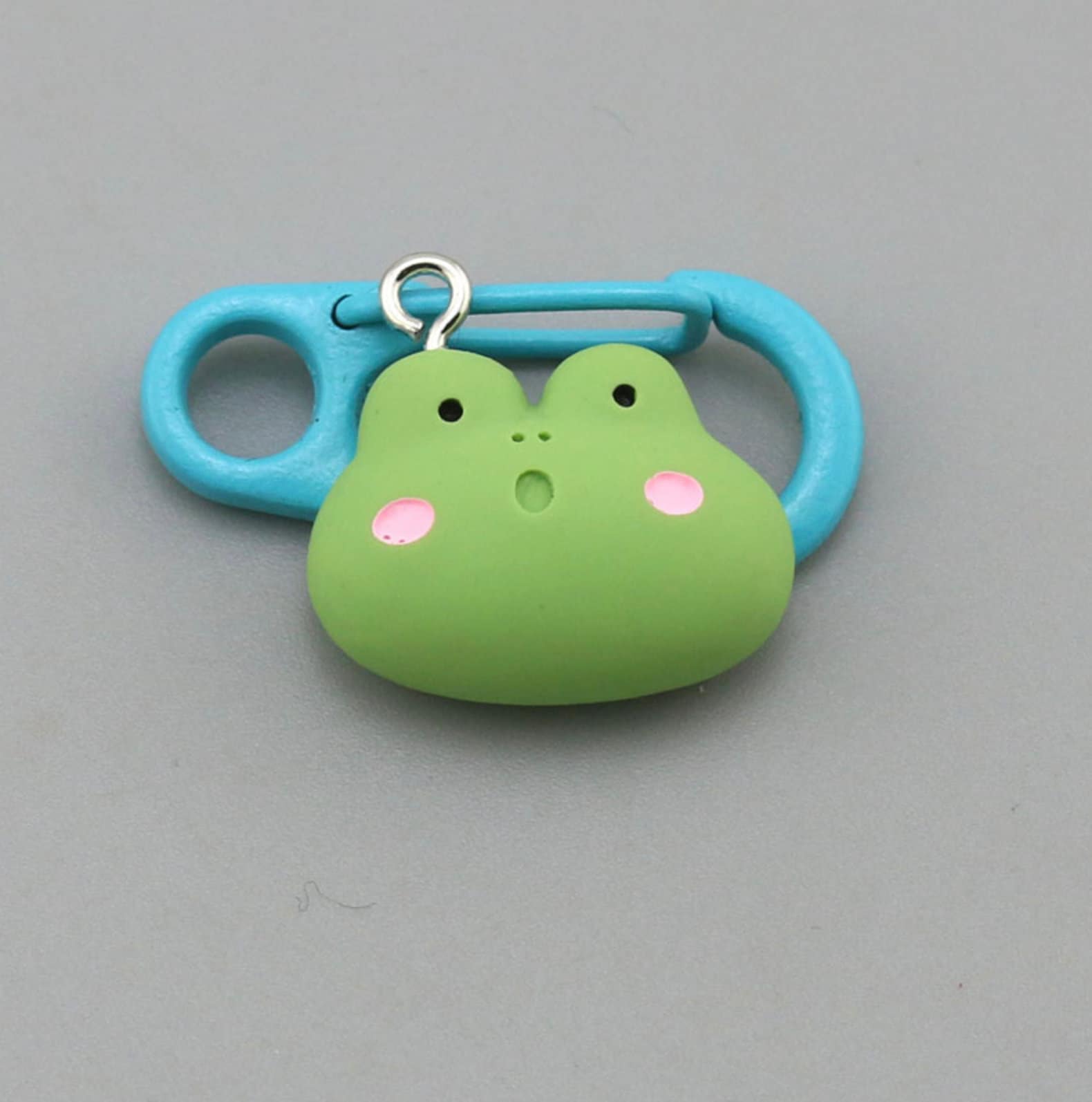 Cute Derpy Frog Face Charm (21mm x 14mm)