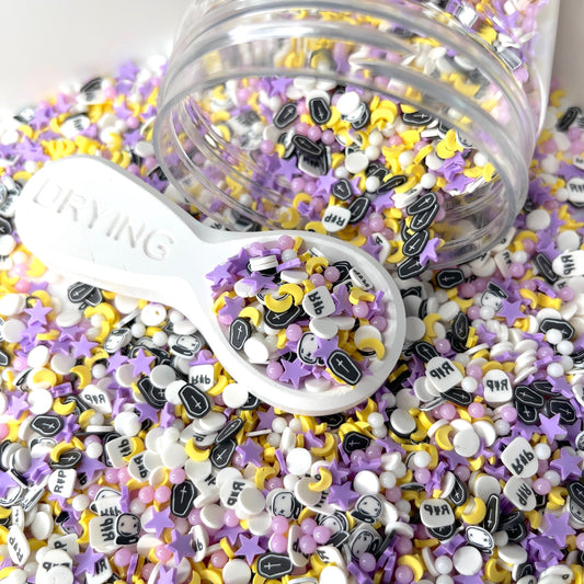 FAKE Purple Graveyard Mix Polymer Clay Sprinkle Mix (NOT EDIBLE) D47-26