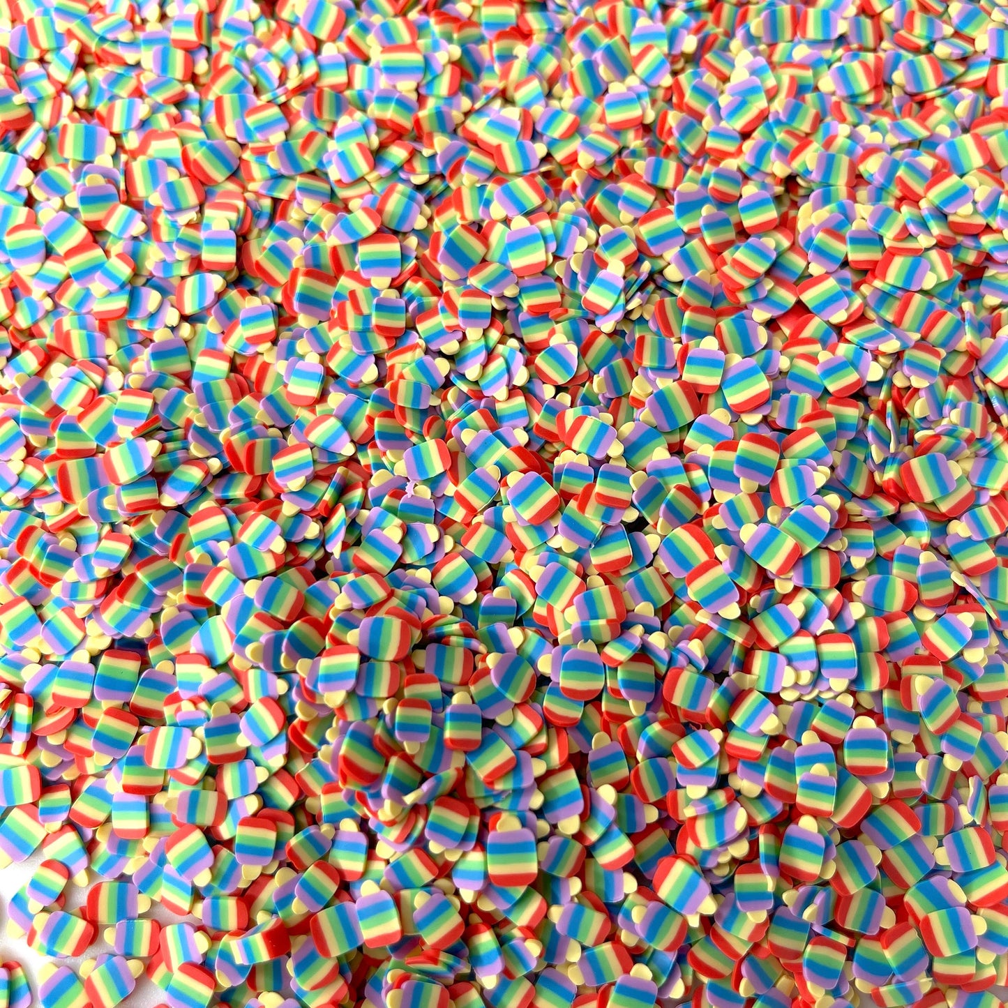 FAKE 5MM Rainbow Themed Popsicle Polymer Clay Sprinkle (NOT EDIBLE) D44-05