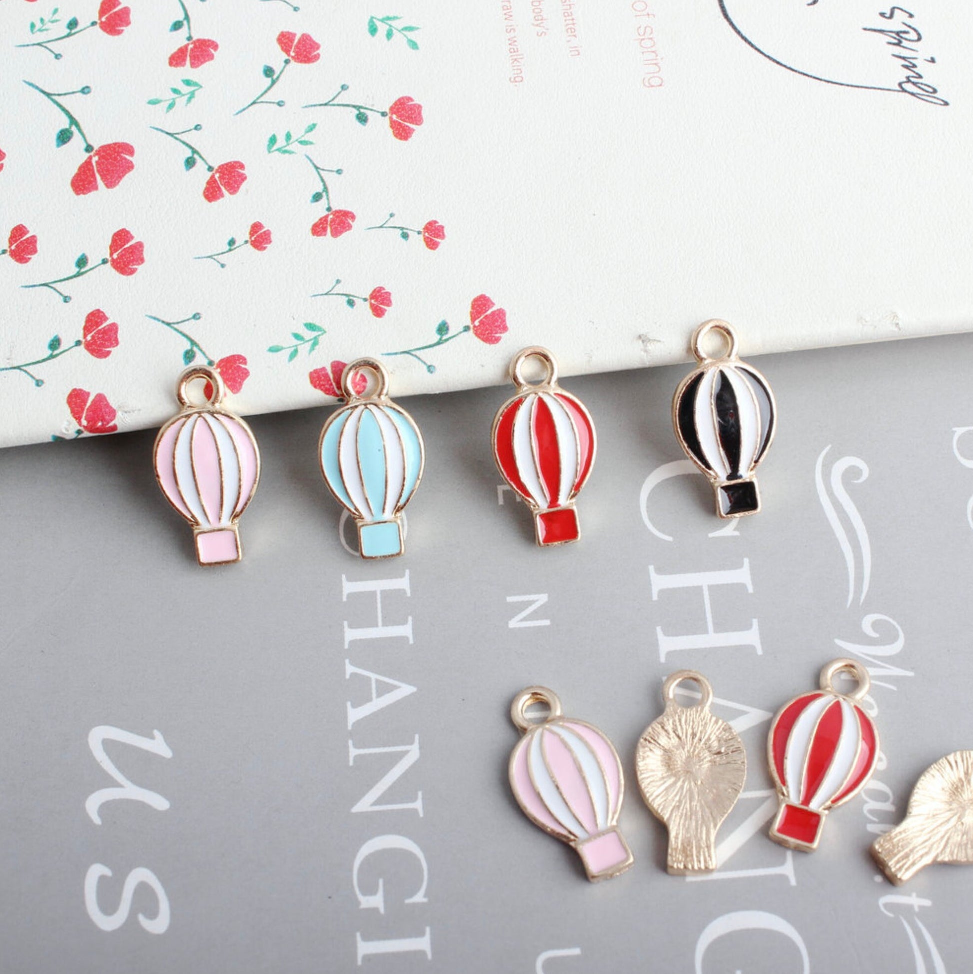 11MM x 20MM Hot Air Balloon Enamel Charm