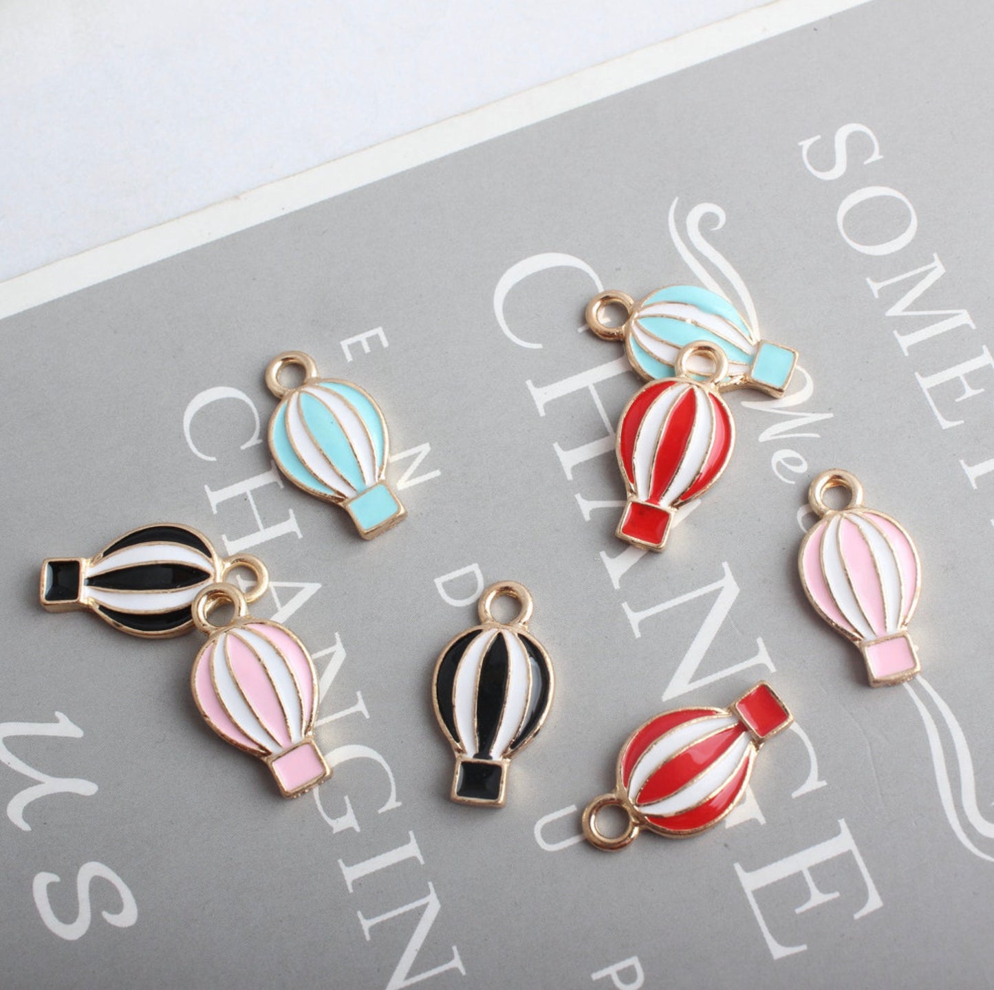 11MM x 20MM Hot Air Balloon Enamel Charm