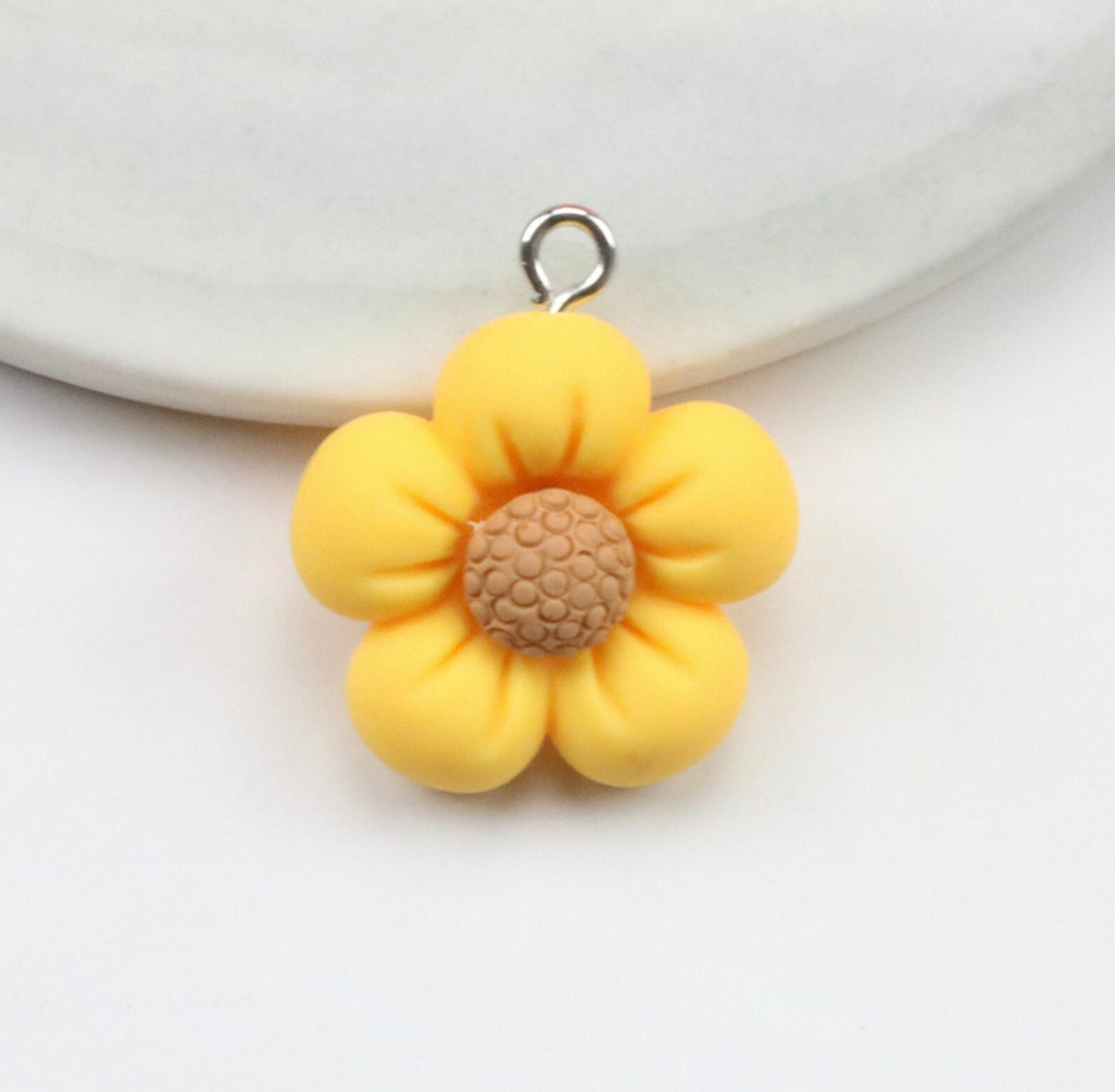 20MM Yellow Sunflower Charm