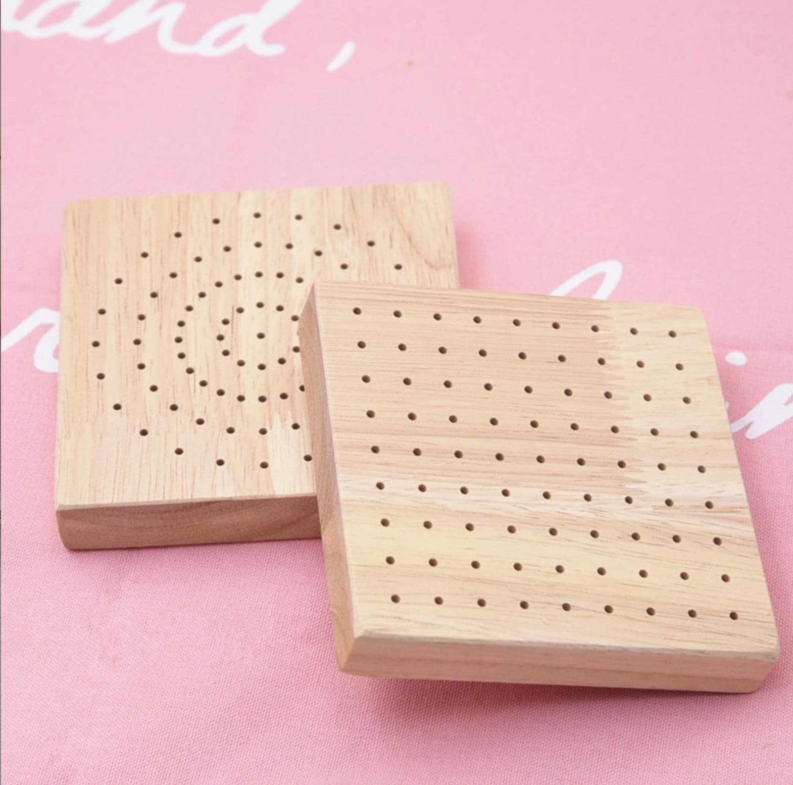 Wooden Base Plug Board for Model Making, Polymer Clay Making, DIY Supplies