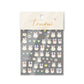 5D Cute Bunny Themed Nail Art Stickers