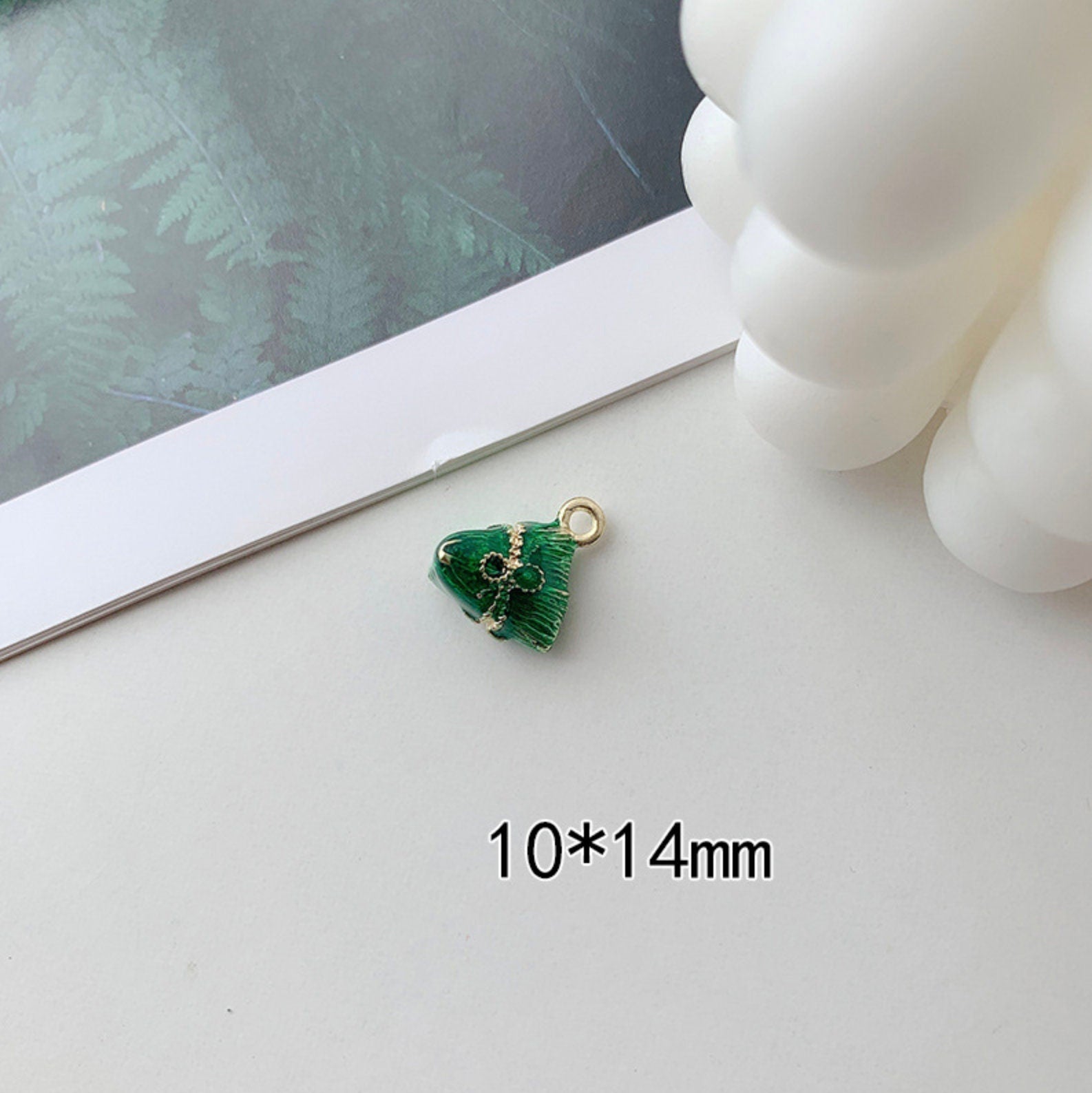 Cute Metal Zhongzi Themed Charm (10mm x 14mm)