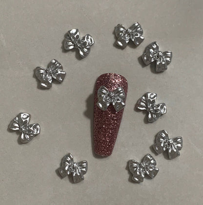9MM 3D Mini Bow Nail Art Charms, Decoden, DIY Supplies, Mini Cabochon