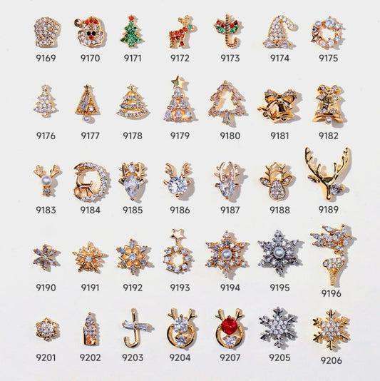 3D Christmas Themed Style Add-Ons Nail Art Charms, Decoden, Cabochons