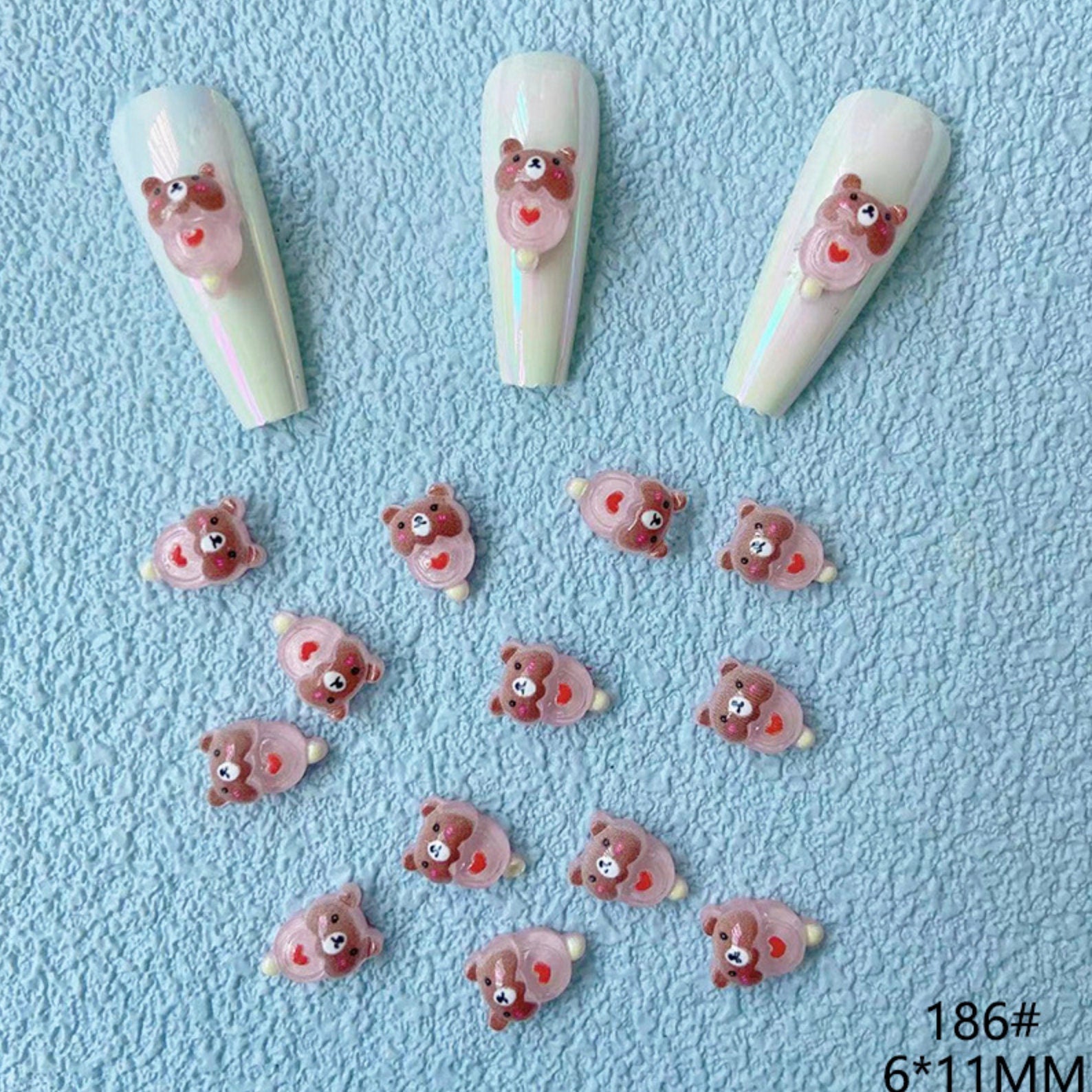 Cute Mouse, Cat, and Bear Popsicle, Animal Themed 3D Nail Art Charms, Decoden, DIY Supplies, Mini Cabochon