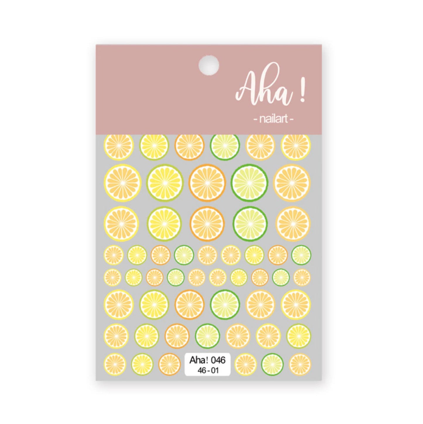 Lemon, Lime, Orange Citrus, Fruit Themed 2D Nail Art Stickers ( 046-01)