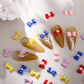 3D Colorful Mini Bow Nail Art Charms, Decoden, DIY Supplies, Mini Cabochon