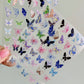 5D Butterfly Wings, Insect Bug Themed Snowflake Nail Art Stickers