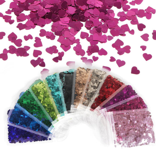 3MM/5MM Heart Mix Glitter (2G Bag)