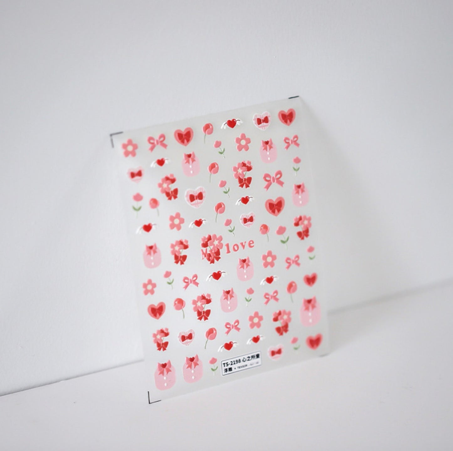 Cute Valentines Day Love Theme Nail Art Stickers (Available in 2D and 3D)