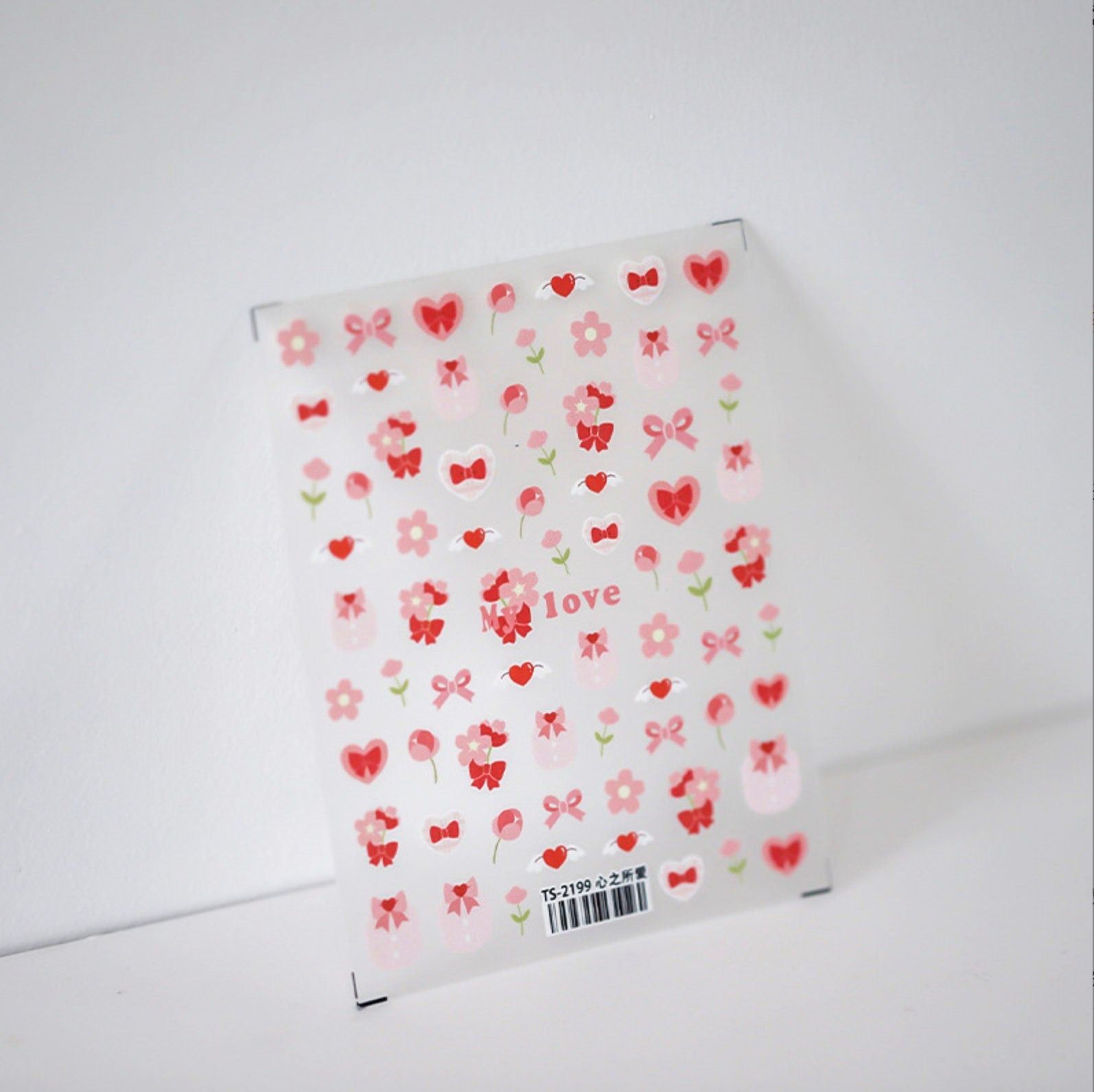 Cute Valentines Day Love Theme Nail Art Stickers (Available in 2D and 3D)