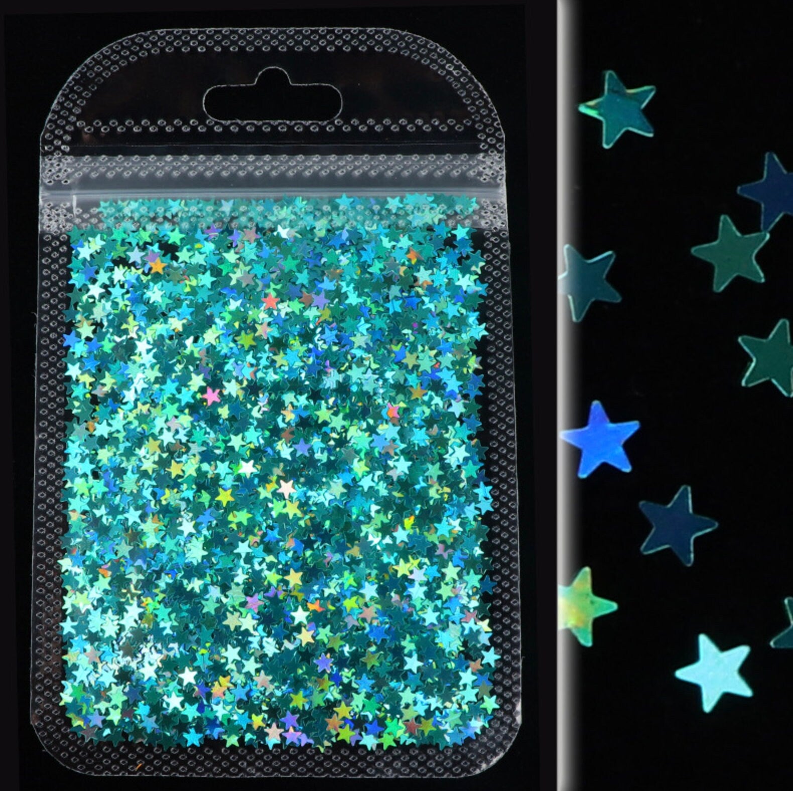 3MM Star Shiny Iridescent Glitter (2G Bag)